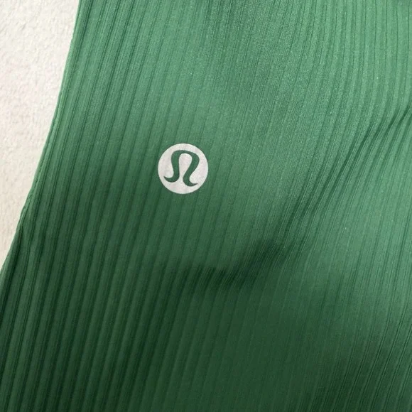 Lululemon Women's Base Pace HR Ribbed Tight Leggings Everglade Green Size 6 25" - Picture 8 of 13